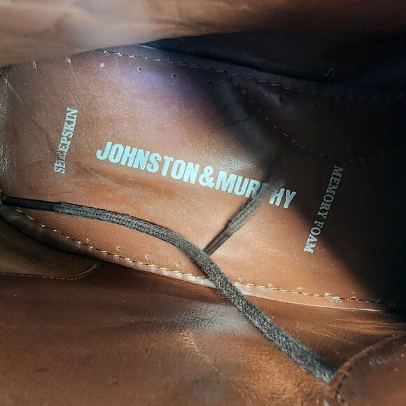 Johnston & Murphy Shoes Mens Size 9.5 Copeland Brown Leather Chukka Boots *Read* main image 7